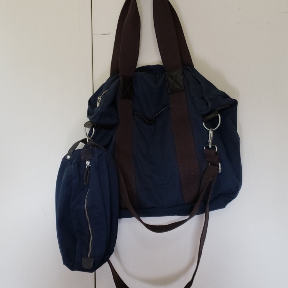 j.Crew style tote bag with grooming back by Merona